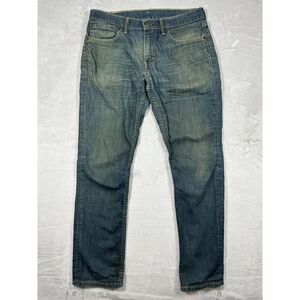 Levis Strauss 511 Men's Slim Straight Blue Distressed Jeans (32x30)